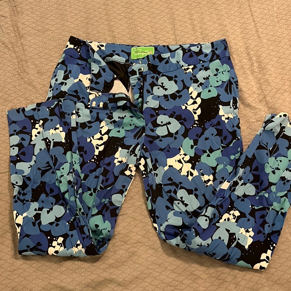 Floral ankle/crop pants